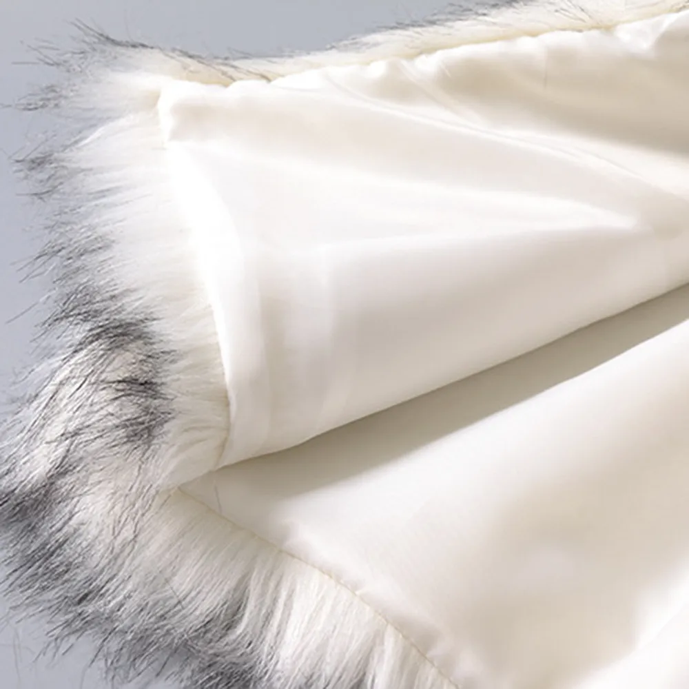 KANCOOLD, женская зимняя полосатая флисовая блузка с длинным рукавом и круглым вырезом, белая жилетка без рукавов из искусственного меха