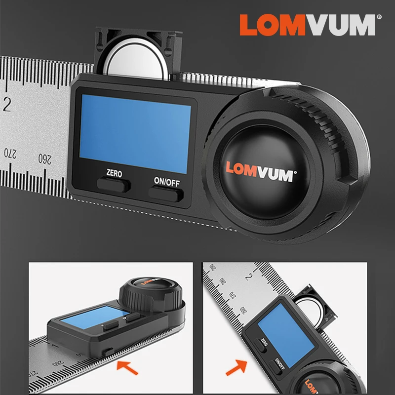 Digital Angle Protractor Angle Measuring Tool Angle Protractor LOMVUM Digital Protractor Angle Ruler 400mm Electronic Goniometer Inclinometer 360 Degree Angle Measuring Metric British System