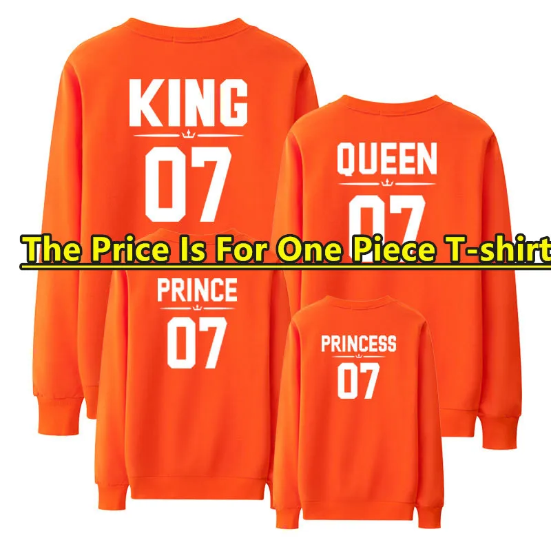 Семейная одежда King queen для папы, мамы и меня, папы, мамы, дочки, сына, рождественские новогодние хлопковые свитера Семейные комплекты - Цвет: WY6017