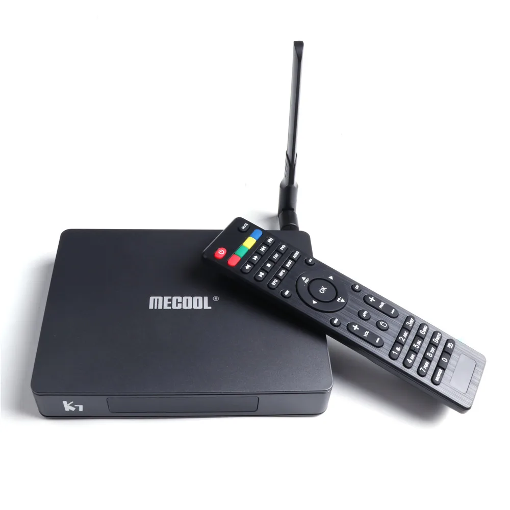 Приставка Смарт ТВ MECOOL K7 Android 9 0 Wi Fi Bluetooth UHD 4K VP9 H.265 4 ГБ/64 ГБ приставка DVB S2/T2/TC S905X2 64