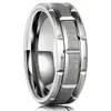 Bagues en acier titane couleur argent 8mm pour hommes et femmes, bagues en acier inoxydable brossé mat, bijoux cadeaux de mariage