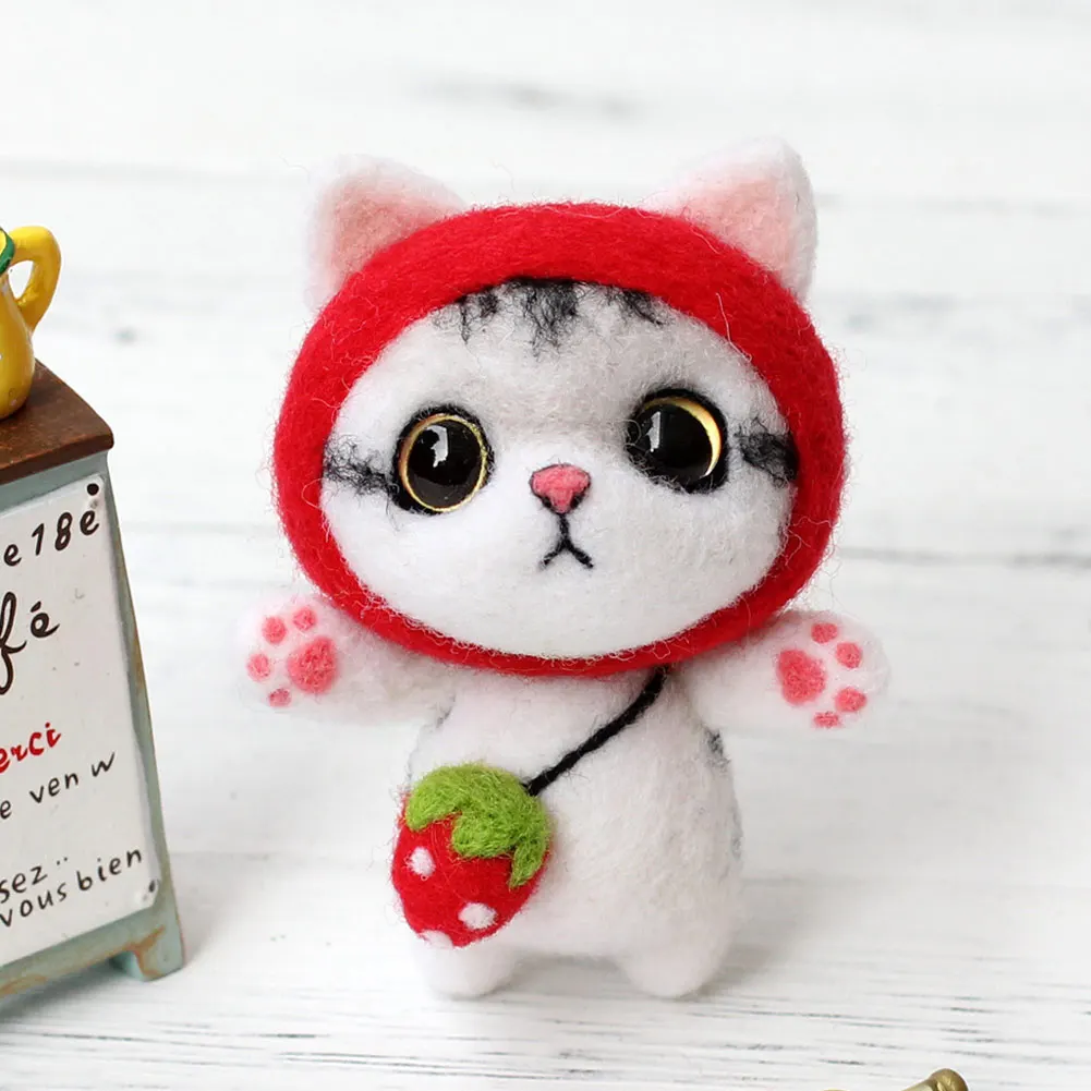 

Doll sewing kit diy package felt backing wool felt set felt wool embroidery felt felt diy craft bag for creativity and feel tool