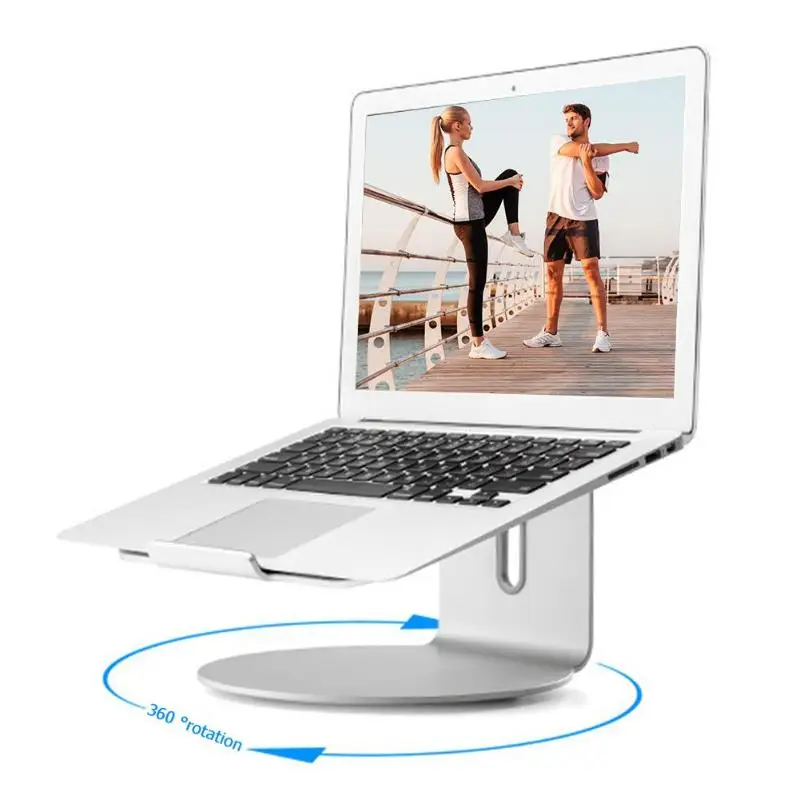 360 Rotation Laptop Holder Aluminum Alloy 17.3 inch Notebook Support Stand