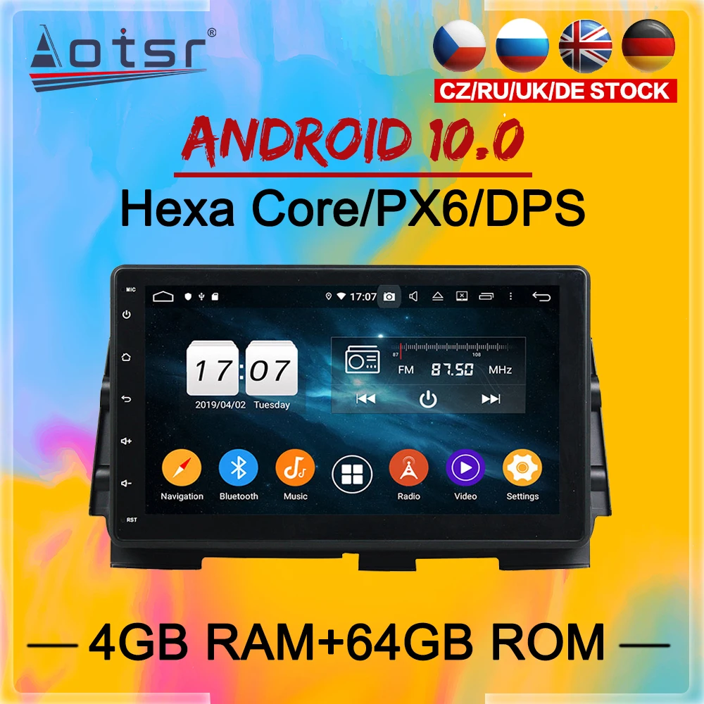 2 Din IPS Screen Android 10 DSP Car Multimedia Player For Nissan Kicks 2017 2018 2019 Navigation Audio Radio BT Stereo head unit