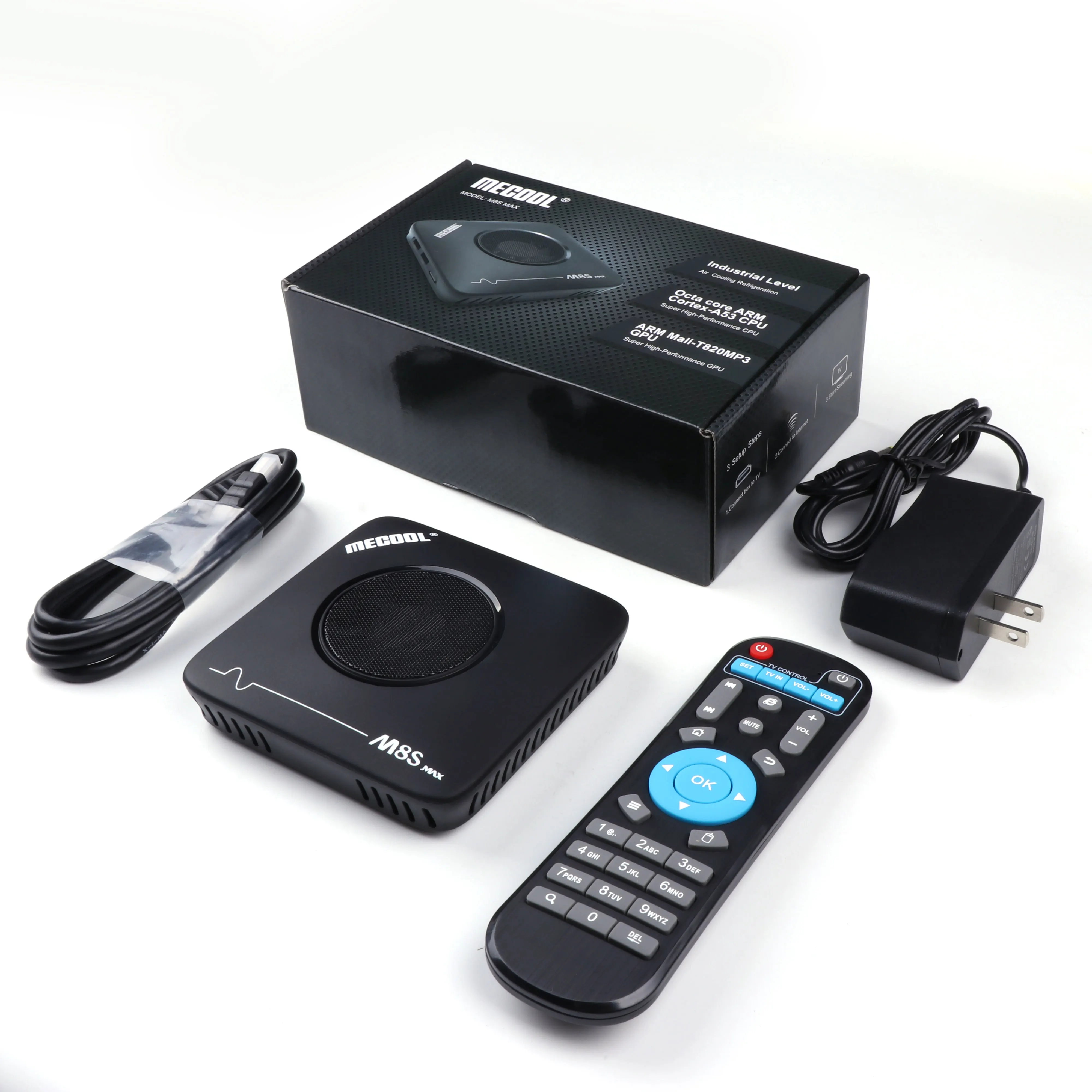 M8S MAX TV BOX MECOOL M8S MAX Cooling TV Box Android 7.1 3G DDR3+32G ROM TVBOX 4K Amlogic S912 Octa Core 2.4G/5G WIFI Bluetooth 4.1 Smart Box - Color: M8S MAX TV BOX