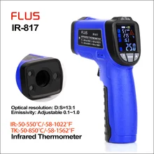 Флус лазерный инфракрасный термометр ИК термометр круг лазерный инфракрасный Ручной цифровой наружный Бесконтактный гигрометр термометр