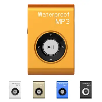 

8G Waterproof clip MP3 portable swimming MP3 lossless waterproof player blue