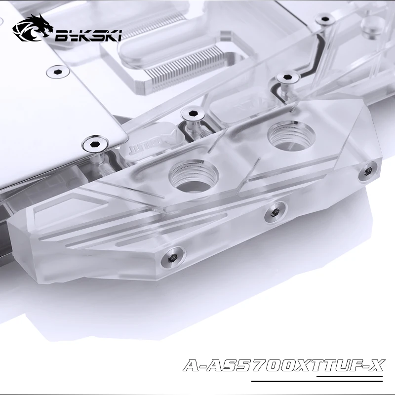  BYKSKI Water Block use for ASUS TUF3 RX5700XT O8G Gaming Support A-RGB/RGB LED Light Radiator Block - 4000574630159