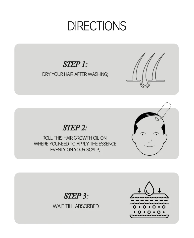 Hairinque Vitamin B7 Hair Growth Oil Prevent Hair Loss Serum Scalp