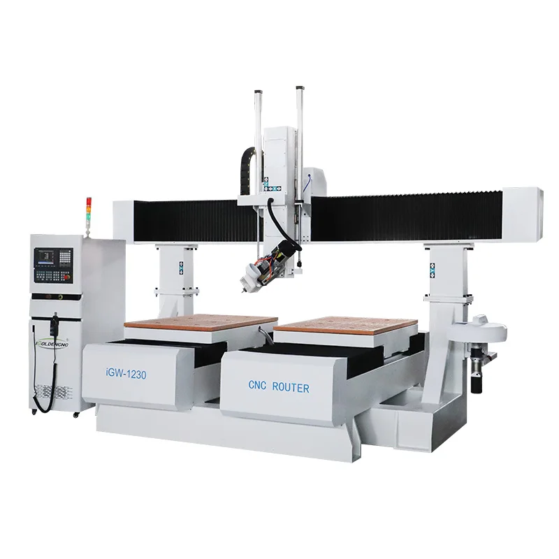 4 axis cnc router atc 4th axes 8 x 4 automatic tool change wood