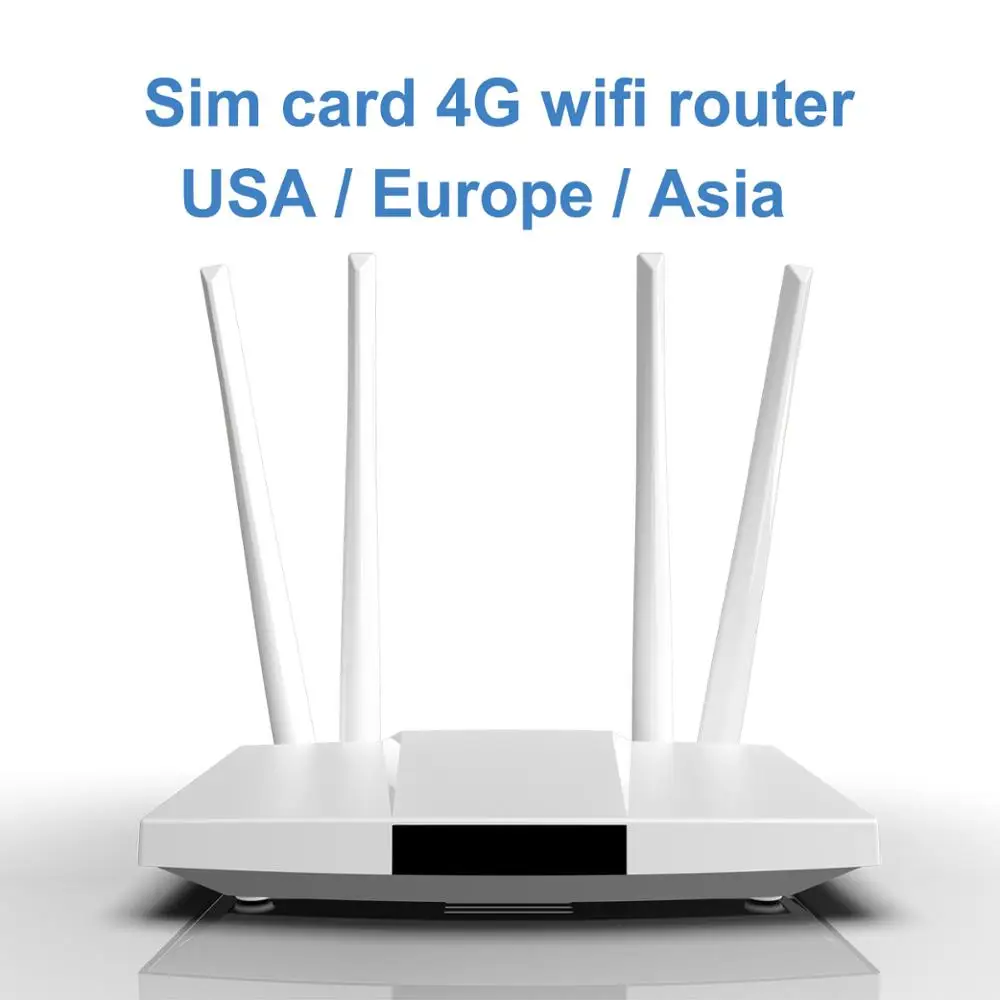 4g Router Wifi Sim Card Hotspot 4g Cpe Antenna 32 Users Rj45 Wan Lan  Wireless Modem Lte Dongle - Routers - AliExpress