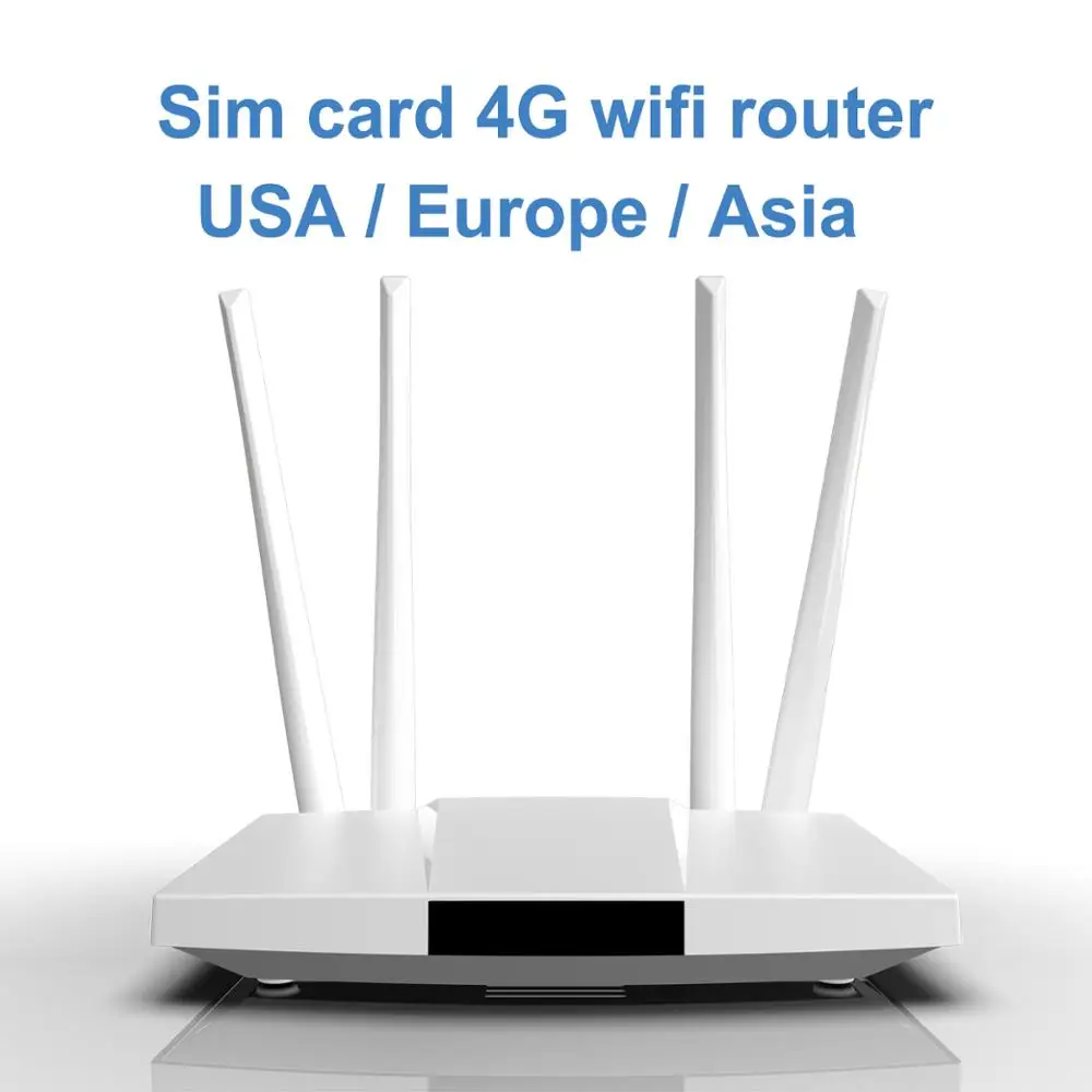 LC112 4G lte cpe SIM card wifi router 300m CAT4 32 wifi users router RJ45 WAN LAN indoor 4G wifi rou