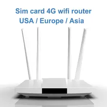 LC112 4G lte cpe SIM karte wifi router 300m CAT4 32 wifi benutzer router RJ45 WAN LAN indoor 4G wifi router