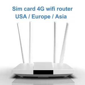 LC112 4G Роутер wifi SIM-карта точка доступа 4G антенна CPE 32 пользователя RJ45 WAN LAN беспроводной модем LTE dongle - изображение