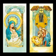 Индивидуальный размер ПВХ стеклянная наклейка статическая цепляться без клея Иисуса христианского Горячая окна кухни двери украшения 40 см x 100 см