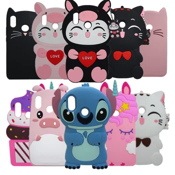 

Soft Phone silcone case For Xiaomi Redmi Note 7 Case 3D cute Cartoon unicorn Back Cover Case for Redmi 7 note7 Pro fundas