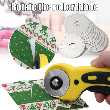 

Spot 10pcs 28/45mm Round Blades for Cloth Rotary Cutter Patchworks Roller Wheel Cutter DIY Sewing Accessories Hogard