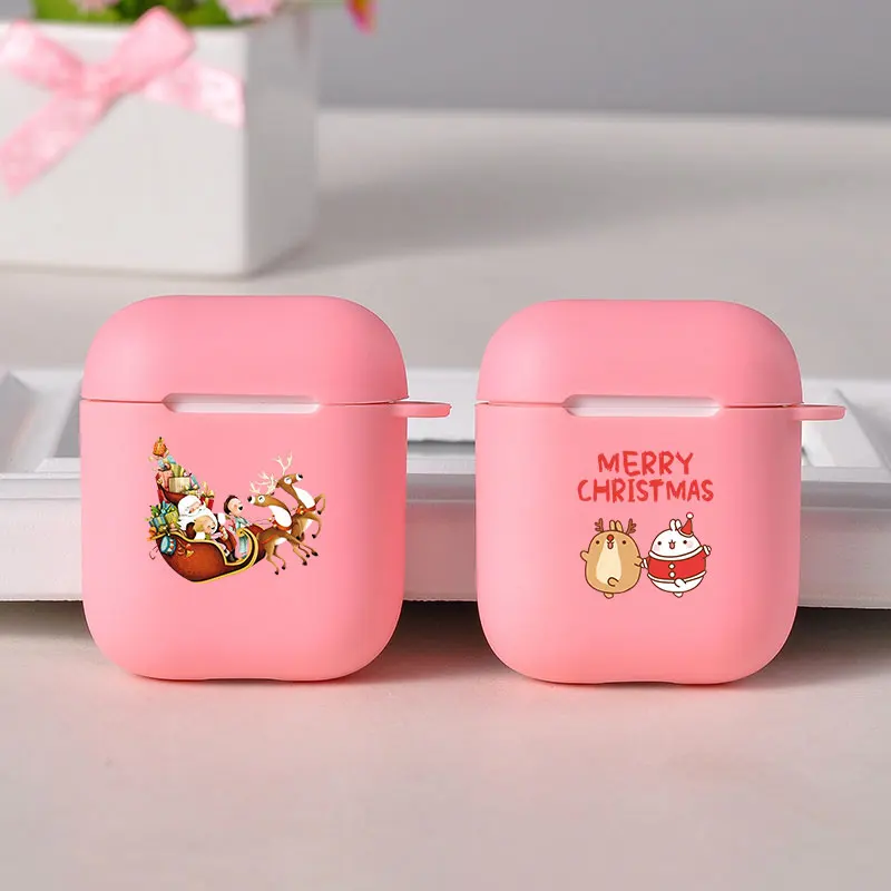 Рождественский чехол для наушников Airpods Pro с Санта Клаусом Air Pods 2 3 беспроводной