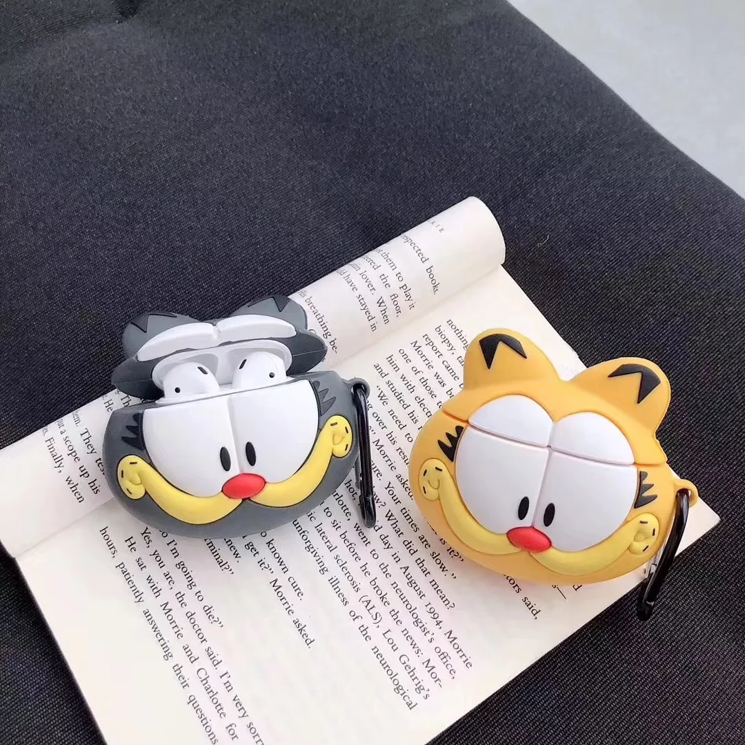 Чехол для наушников для Airpods 2, чехол, силиконовый, милый медведь, кошка, свинья, собака, Мультяшные наушники, чехол для Apple Air pods, 1 чехол для Earpods