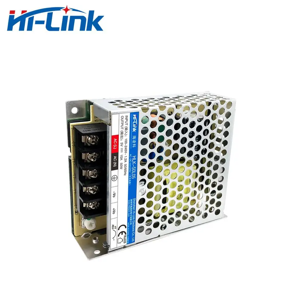 Бесплатная доставка 5V 10A 50 Вт ac/dc импульсный источник питания новый стиль