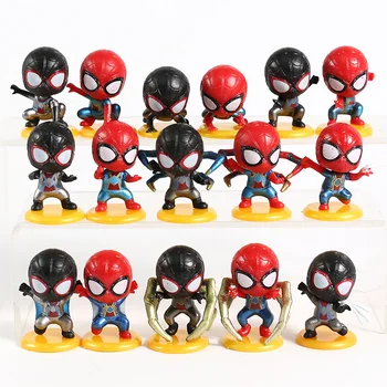 

8Pcs/Set Mini Spider Man Figure Superhero Spiderman Spider Man PVC Action Figure Toys Great Gift Anime Figure