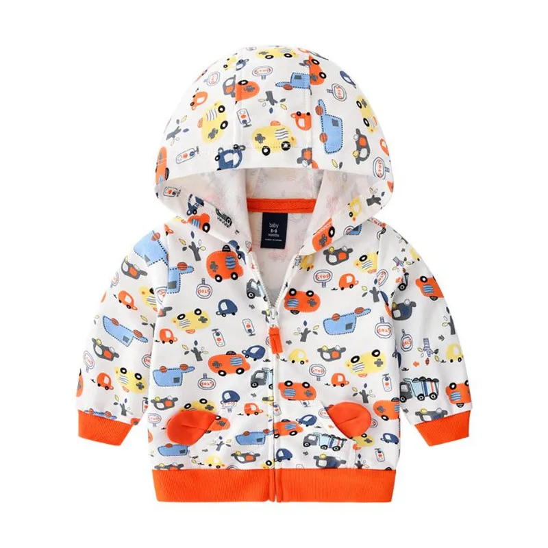 Color 3 Новое однослойное Детское пальто с животными хлопковая куртка с капюшоном для малышей милая детская одежда зимнее пальто для новорожденных верхняя одежда для малышей - Цвет: Color 3