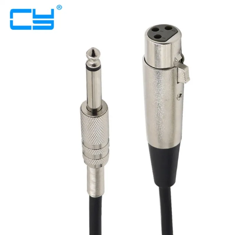 Кабель для микрофона XLR 6 5/6 35/6 3 мам кабель 3pin аудиокабель миксера усилитель