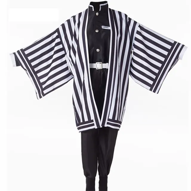 Anime Demon Slayer Kimetsu No Yaiba Zenitsu Giyu Tanjirou Kamado Nezuko Cosplay Women Kids Men Kimono Uniform Cosplay Costume I