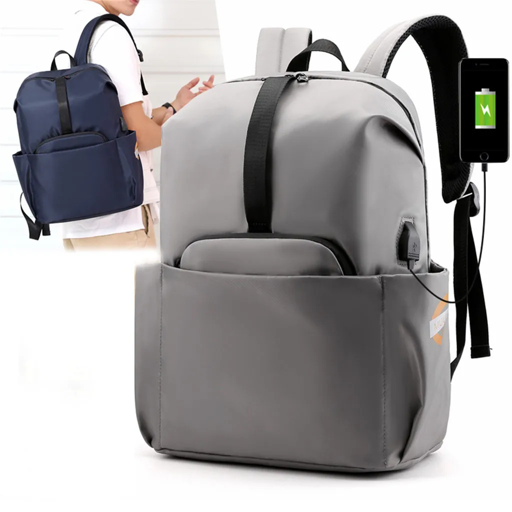 Рюкзак для ноутбука с защитой от кражи, Usb,, большой деловой рюкзак, Мужская школьная сумка для компьютера, дорожная сумка, Студенческая сумка# N