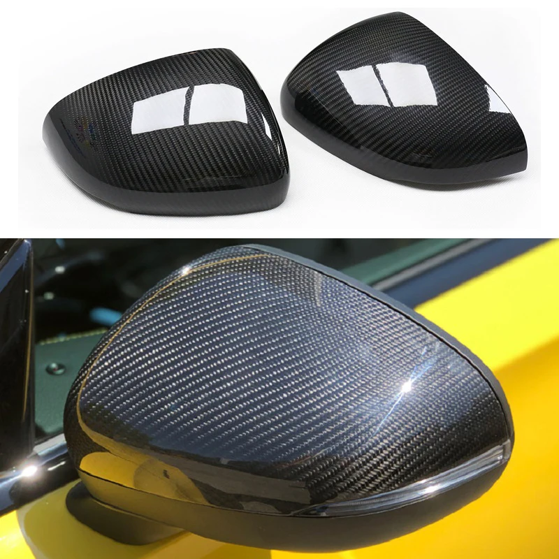

2pcs Real Carbon Fiber Side Mirror Covers Caps RearView Mirror Case Shell For Mercedes-Benz A-Class W177 W178 2019 2020 CLA 2020