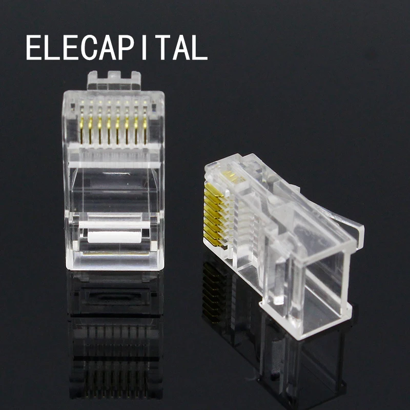 Модульный сетевой разъем RJ45 CAT5 CAT5E, 100 шт.