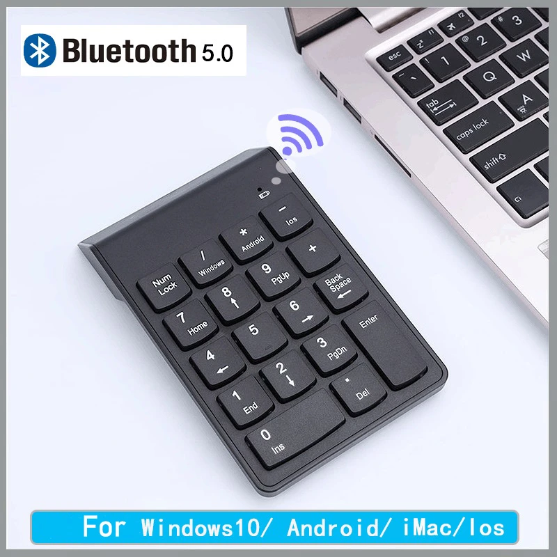 Bluetooth Numeric Keypad Cimetech Wireless Slim 18 Keys Multi Function