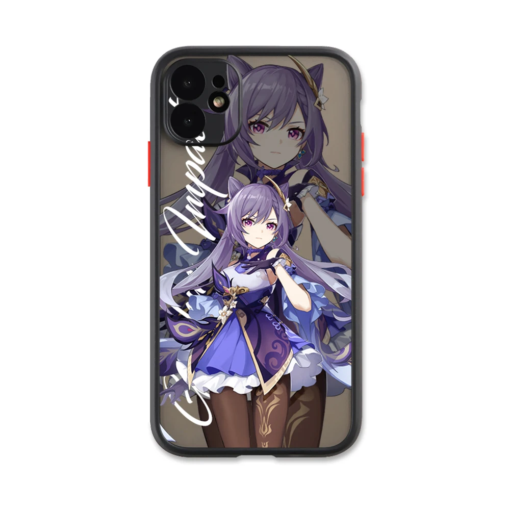 Hot Genshin Impact Game Phone Case For IPhone 13 12 11 Pro Max Xs Xr X 7 8 Plus Black Matte Translucent Cover Funda Coque New best case for iphone 13 pro max