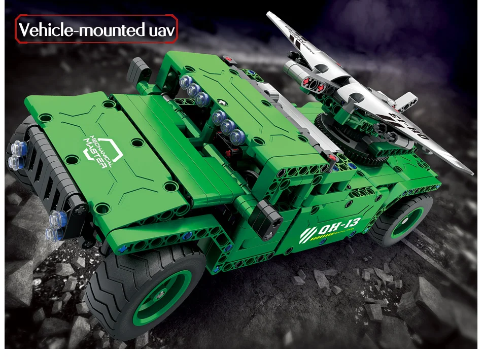RC строительные блоки Танк военные армейские танки Hummer военное оружие кирпич