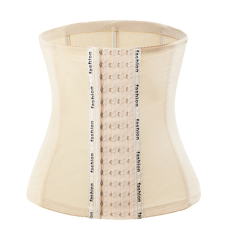Beige Для женщин талии тренер Пластика Пояс-Body Shaper Ремень для песочных часов в виде веселого перевернутого Премиум живот сжигатель жира пота Обёрточная бумага и моделирующее белье для тренировок - Цвет: Beige