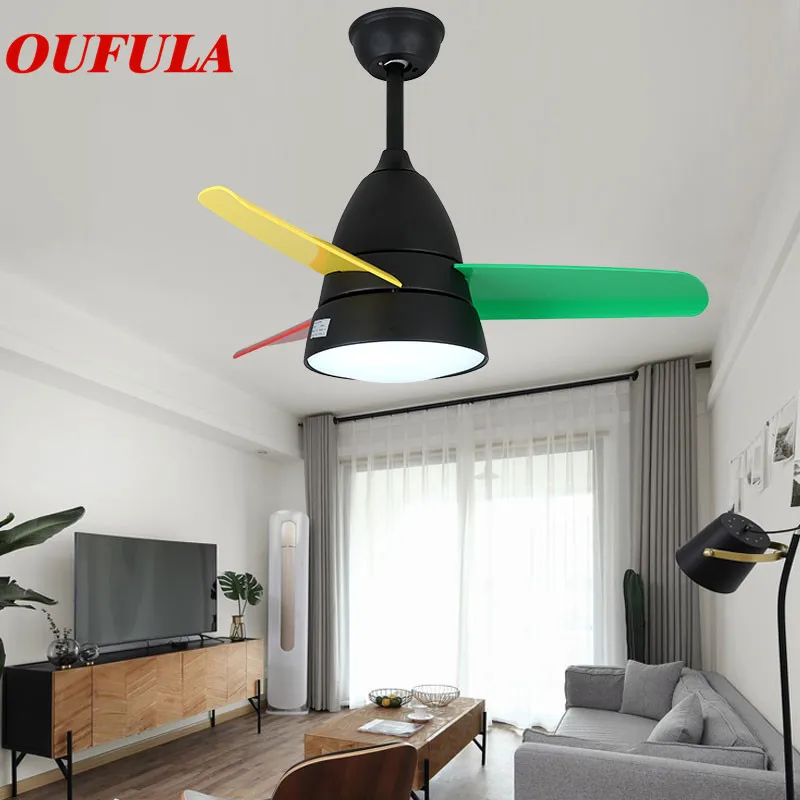 

Modern Ceiling Fan Lights Lamps Contemporary Ventilator Remote Control Fan Lighting Dining room Bedroom Restaurant Fashional