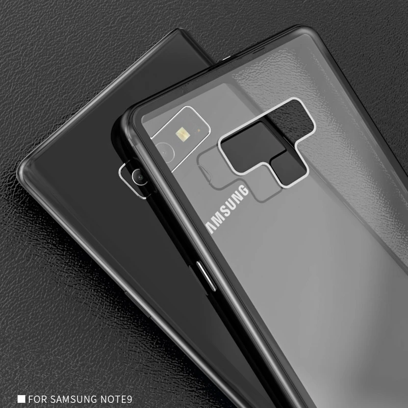 360 Полный чехол для samsung Galaxy S8 Plus S8Plus S9 Note 9 8 магнитный металлический бампер закаленное стекло чехол для samsung S8 чехол coque