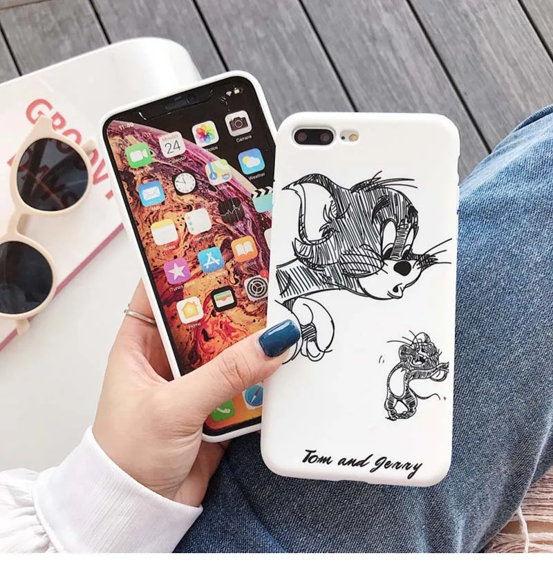 Мягкий силиконовый чехол для телефона для IPhone 7 8 Plus X XS 6 6S милый мультяшный Забавный чехол с героями комиксов чехол для IPhone 7 X