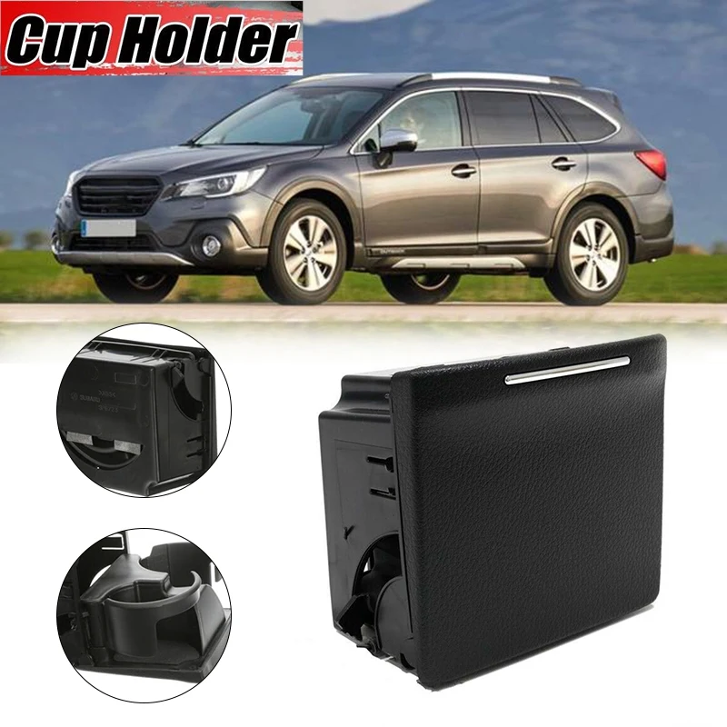 Car Console Rear Cup Holder for Subaru Outback & Legacy Black 2005 2009