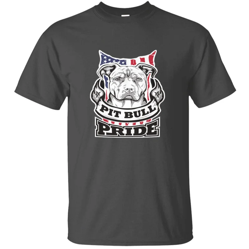 Новое поступление, футболка с надписью «Pit Bull Pride», Классическая однотонная мужская футболка с надписью, S-5xl