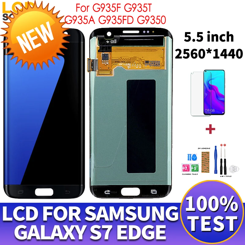 5 &quotОригинальный Для samsung Galaxy S7 edge ЖК дисплей G935F G935FD сенсорный экран дигитайзер в