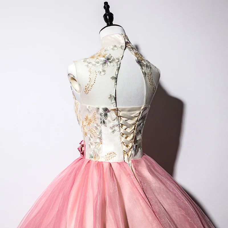 Gryffon Quinceanera Dress Party Prom Sleeveless High Neck Ball Gown Vintage Formal Quinceanera Dresses Host Gowns
