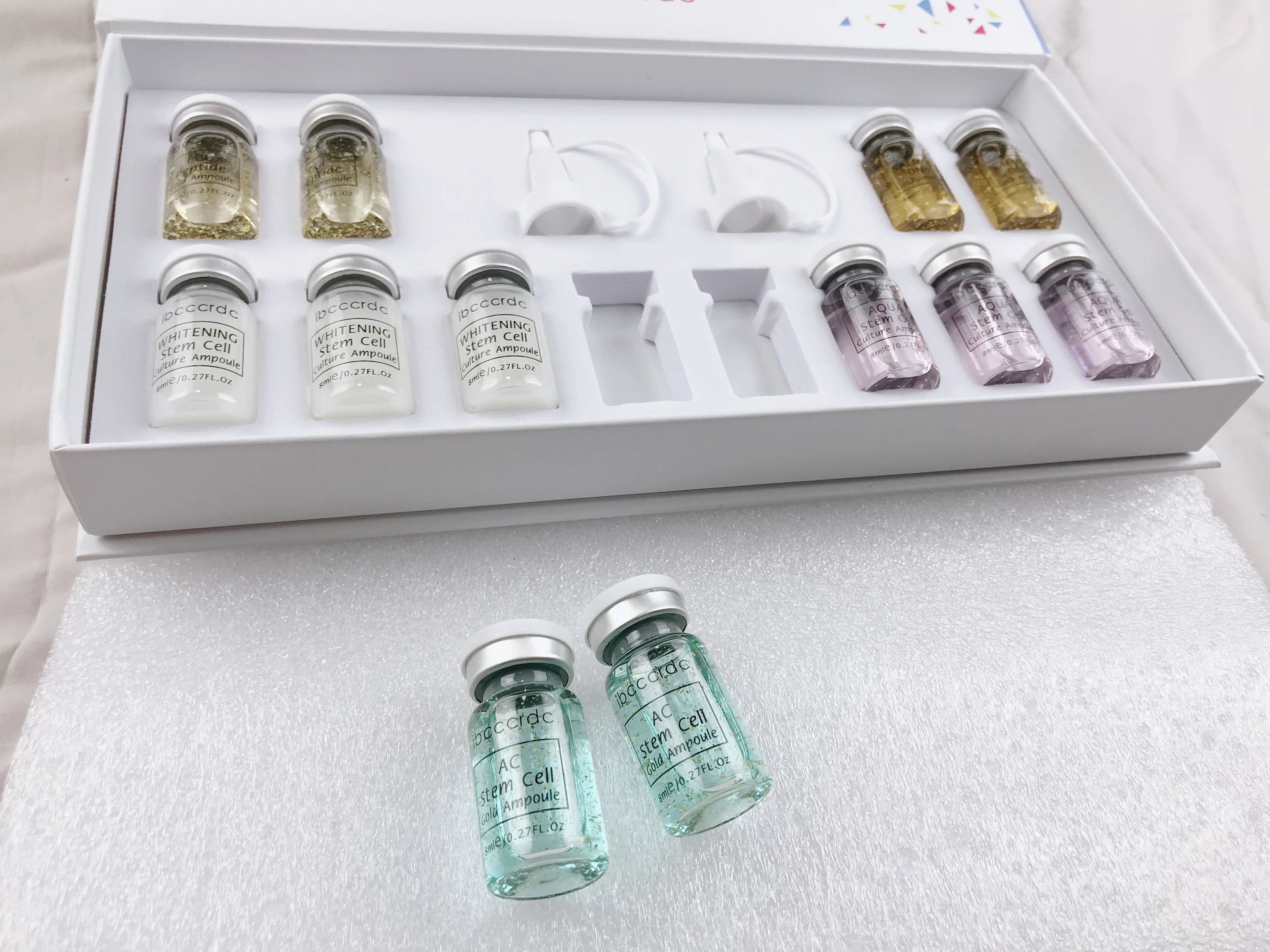 12 шт./кор. 8 мл BB крем светящийся микроиглы терапия ампулы Dermawhite сыворотка Booster Starter