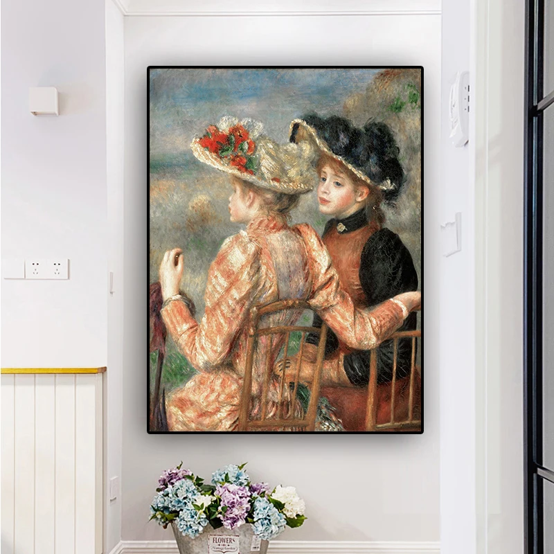 Pierre auguste renoir Oil Painting on Canvas Reproduction Posters and Prints Scandinavian Pop Art Wall Picture for Living Room | Дом и сад