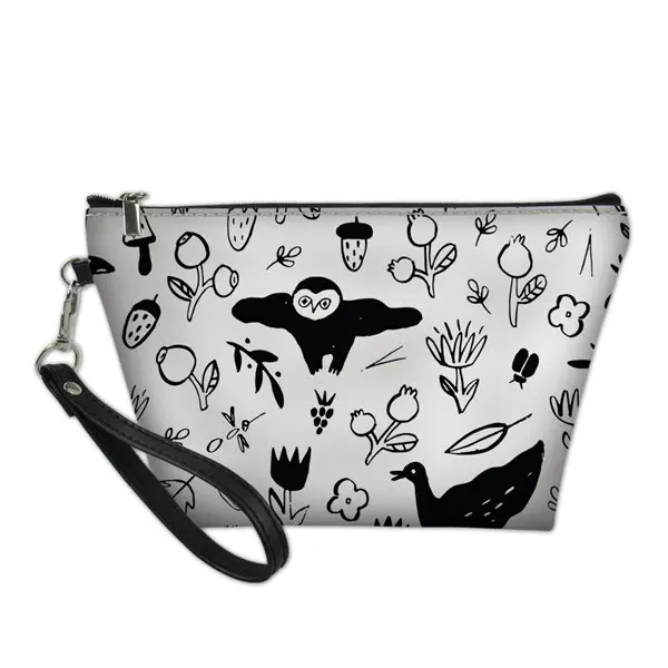 Trousse Maquillage femme кожаная косметичка DIY на заказ черная Акустическая гитара печать портативные косметички аксессуары для путешествий - Цвет: Золотой