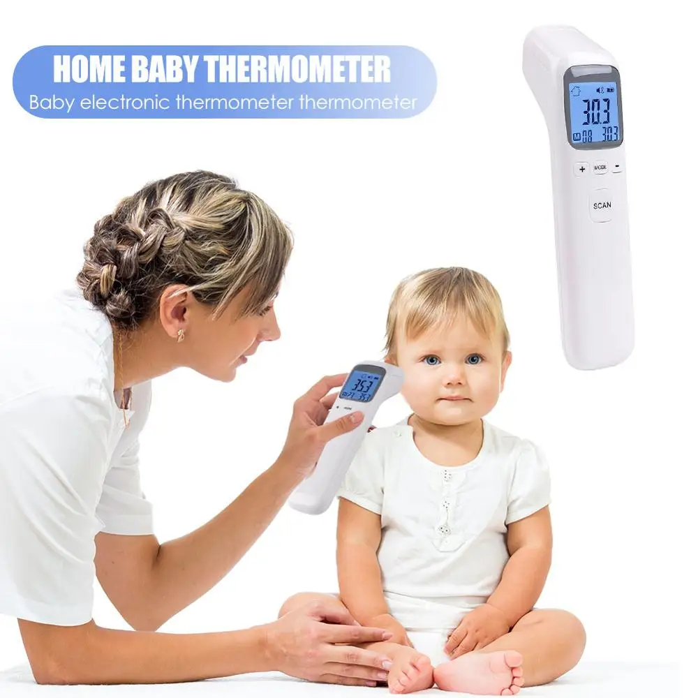 Baby Thermometer Infrared Non Contact Digital LCD Forehead Ear Body Fever Temperature Measurement Device Baby Care Dropshipping