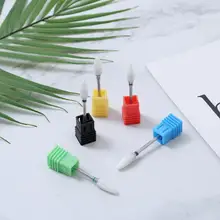 Одиночная дрель для ногтей керамическая головка шлифовальные виды форм шлифовальный инструмент машина замена бит Высокое качество инструменты для дизайна ногтей