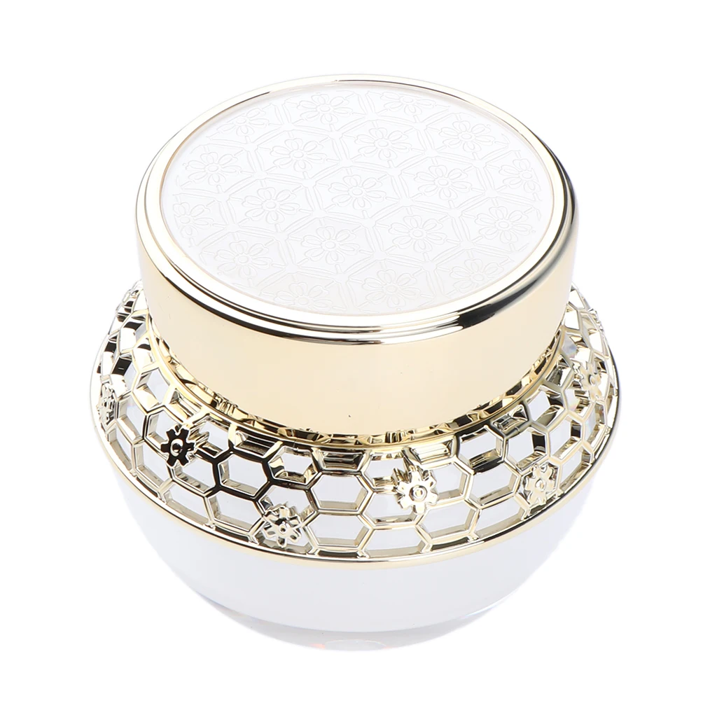 2pcs Eye Cream Jar Pots Clear Acrylic Cosmetic Bottle Makeup Empty 50+30g
