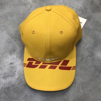 

2018ss Best Version Vetements DHL Print Logo Embrodiery Women Men Caps Snapback Hiphop Streetwear Unisex Caps Hats Baseball Cap