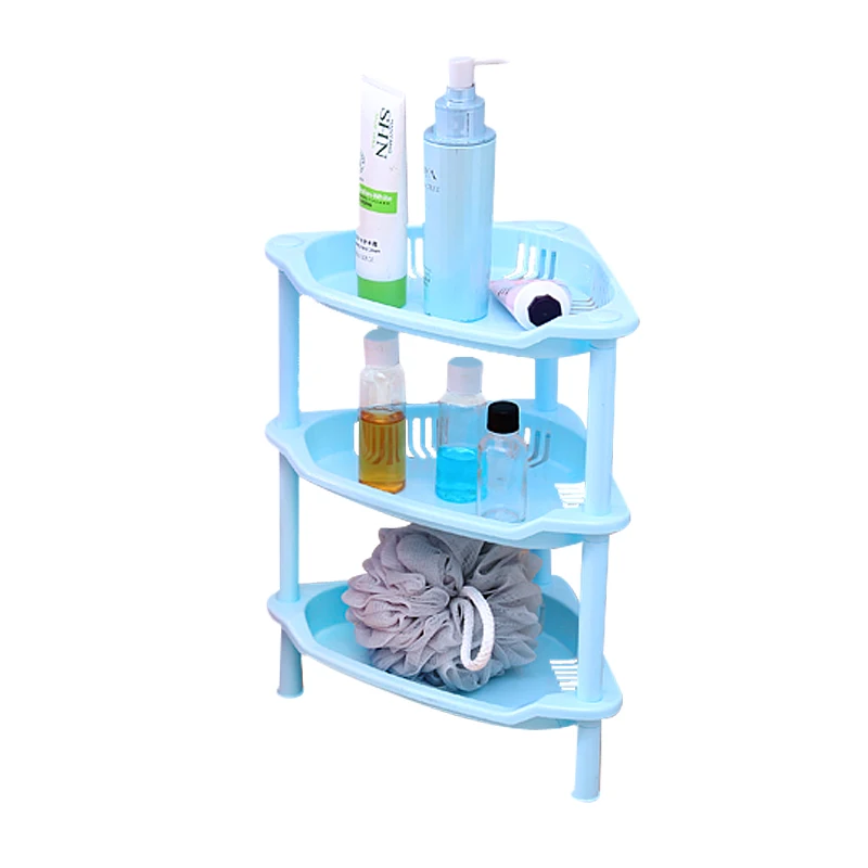 Hot Selling Space Aluminum 3 Layer Bathroom Corner Shelf - China